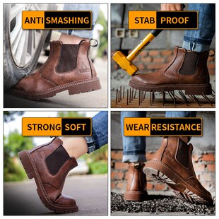 Shoes Toe Waterproof Work Chelsea Steel Men Safety For