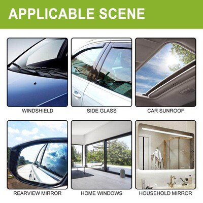 Rayhong Car Glass Oil Film Cleaner - Removes Grease, Rain Re