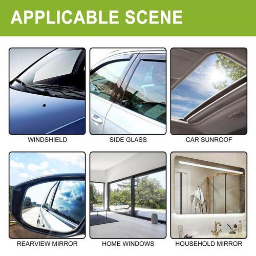 Rayhong Car Glass Oil Film Cleaner - Removes Grease, Rain Re