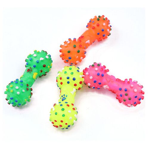 1pc Pet Chewing Toy for Dog Puppy Sound Polka Dot Squeaky To