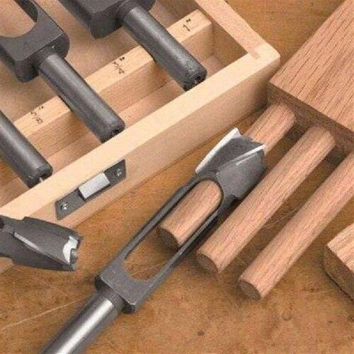 5pcs Precise Tenon and Deep Plug Cutter Bits for