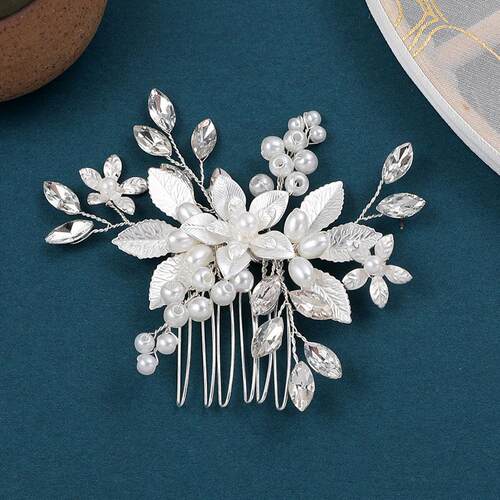 White Flower Headbands Super Fairy Pearls Rhinestone Hairban
