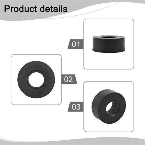 Black Rubber Rod Sleeves Fishing Net Shock-absorbing