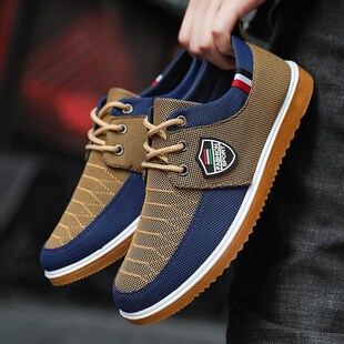 New Cloth Shoes Male Father Work Shoes Summer Comfor Lace-up
