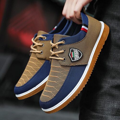 New Cloth Shoes Male Father Work Shoes Summer Comfor Lace-up