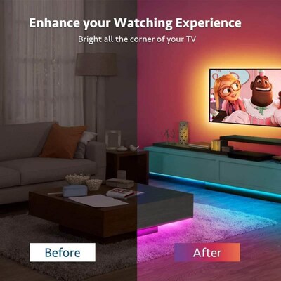 Led Light Strips Waterproof 3AA Battery LED Strip Lights for