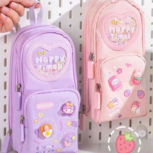 Cute Pencil Box Large Capacity Pencil Case for Students Stat