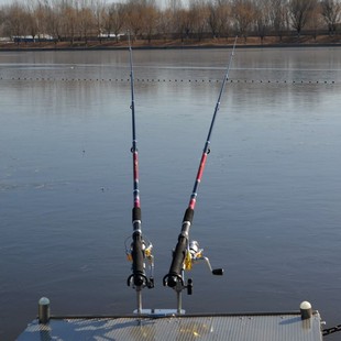 钓台万向炮台架加厚滑动炮台座不锈钢通用配件支架 海杆海竿架