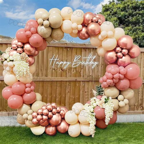 Double Stuffed Nude Balloon Garland Arch Kit Boho Wedding Bi