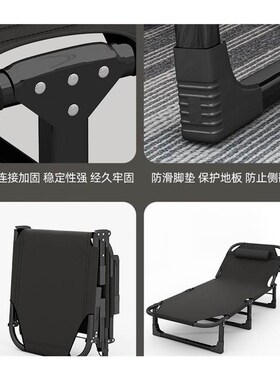 Folding bed single bed Outdoor folding bed Lunch rest artifa