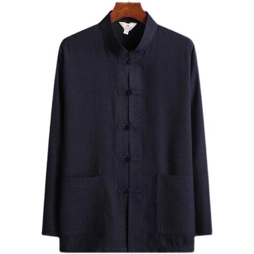 Spring and Summer Cotton and Linen Long-sleeved Tang Suit Me