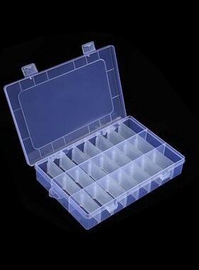Container Plastic Box Practical Adjustable Compartment Jewel