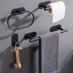 Self Adhesive Toilet Paper Holder Wall Mount No Punching Sta