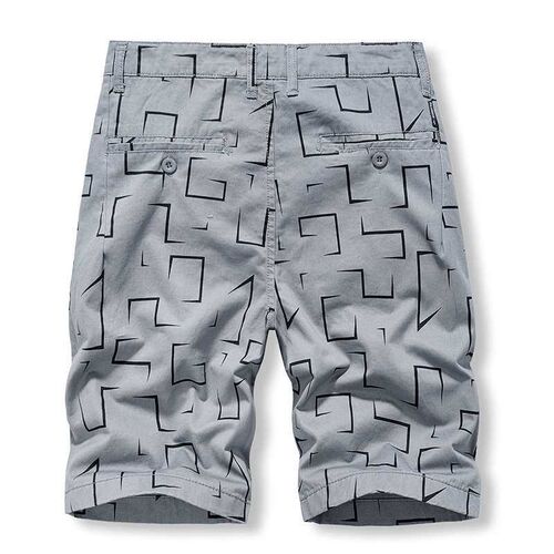 Outdoor Shorts Mens Summer Fashion tend All-match Washed Pu