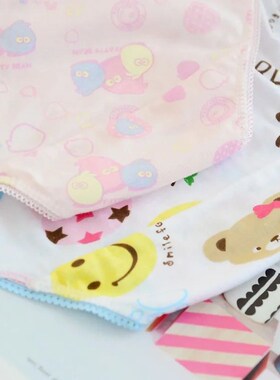 6Pc/Lot Baby Girls Underwear Cotton Panties Kids Short Brief