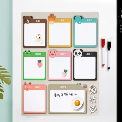 Magnetic calendar schedule white board Refrigerator tape