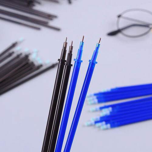 22Pcs/Set Erasable Pen Gel Pens 0.5mm School Supplies Blue B