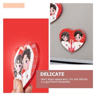 2 Pcs Shape Fridge Magnets Kitchen Accessories Valentine