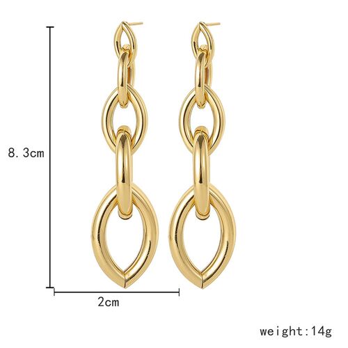 Women Tassels Chain Earring Unusual Earrings Fashion Drop Ea