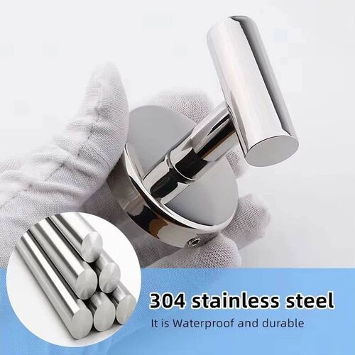 Stainless Steel Wall Hooks with Screws Door Key Clothes Coat