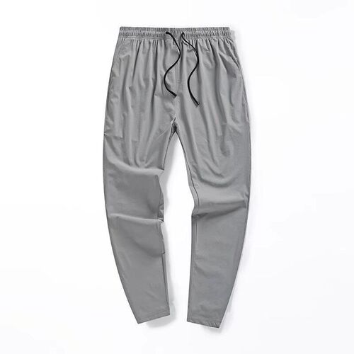 Summer New Casual Pants Mens Ankle-length Pants Ice Silk St