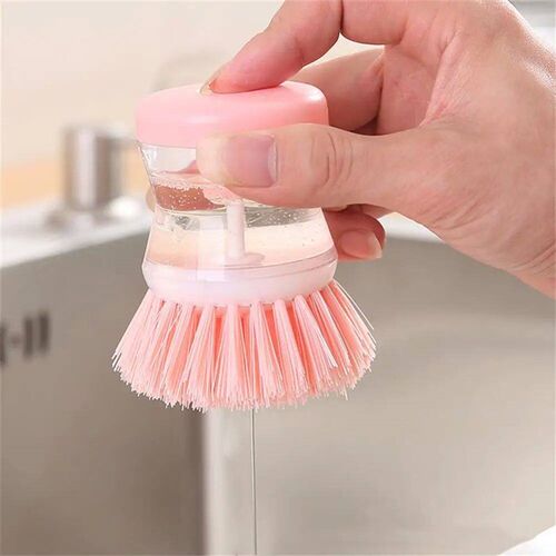 Kitchen Cleaning Brush Pot Dish Brush with Washing Up Liquid