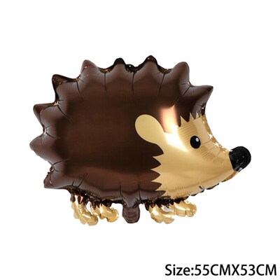 Fox Hedgehog Raccoon Deer Animal Foil Balloons Birthday Wood