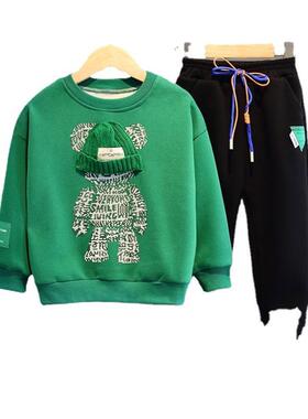 Baby Boys And Girls Clothing Set Spring Autumn Children Hood