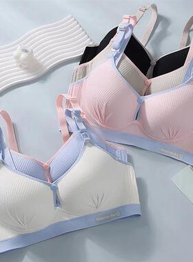 Maternity Nursing Bra No Underwire Front Open Gathered Suppo