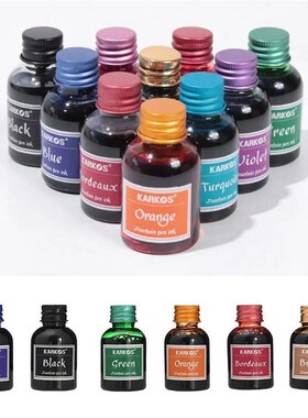 1 Bottle Pure Colorful 20/30ml Fountain Pen Ink Refilling In