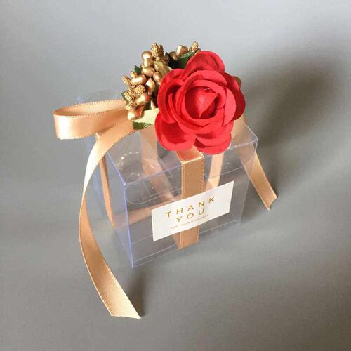 PVC Clear Transparent Candy Gift Box Birthday Wedding Favor