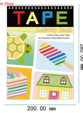 Cartoon DIY Combination Set Tape Coloring Toy Sticker Book
