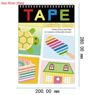 Cartoon DIY Combination Set Tape Coloring Toy Sticker Book
