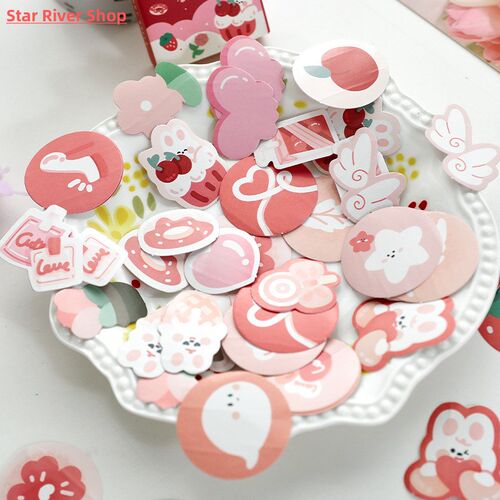 6 Box/Set Time Notes Series Decorative Stickers Cute animal