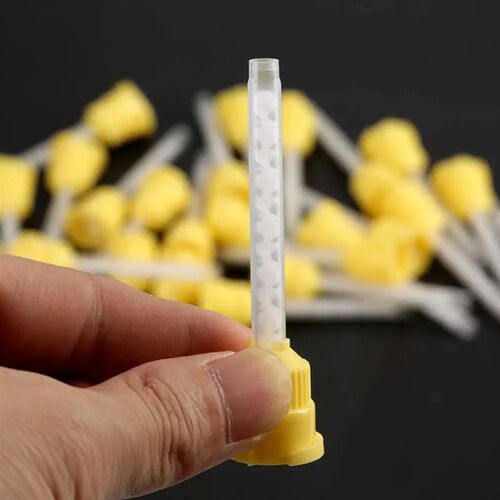50pcs  Disposable Silicone Rubber Mixing Head 4.2 Mm Dental