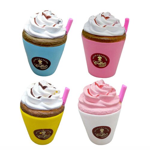 New Jumbo Kawaii Popcorn Fries Panda Squishy Cake Deer Milk