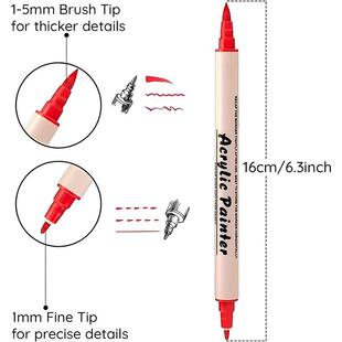 12/24/36 Colors Sketching Markers Dual Brush Acrylic Paint P