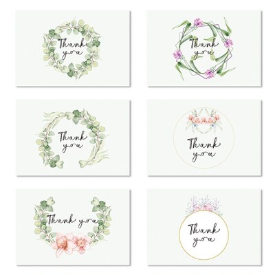 thank you card pack空白小清新感谢卡 small thankyou cards卡片