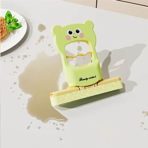 Mini Foldable Desktop Mop Wet Dry Use on Durable Desktop Laz