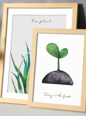 Nordic simple wooden photo frame square picture frames 相框