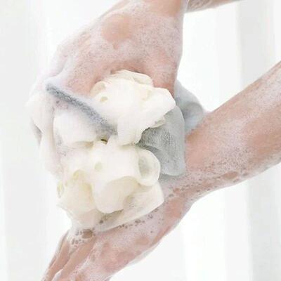 High Quality Bath Ball Mesh Cool Flower Bath Towel Body Clea
