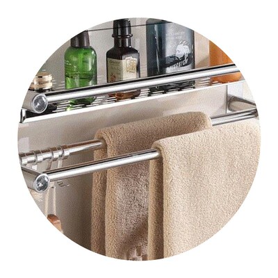 Bathroom shelf bathroom toilet washstand wall towel rack to