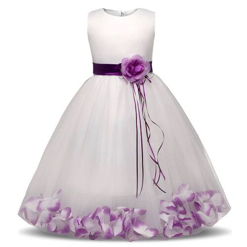 Flower Girl Baby Wedding Dress Fairy Petals Childrens Cloth