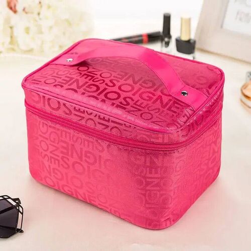 Womens makeup bag large capacity cosmetics storage bag fold