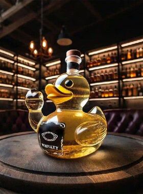 Funny Whiskey Duck Bottle Creative Whiskey Duck Ornament