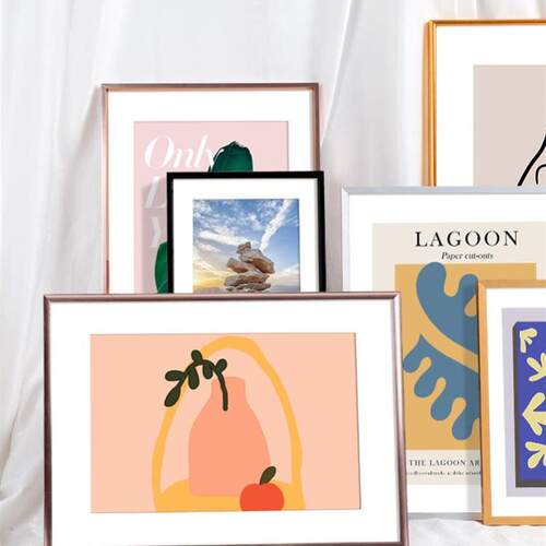 Photo frame poster frame black hook art creative hanging