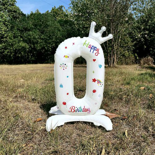 32Inches Birthday anniversary Balloons Year Column Party Cro