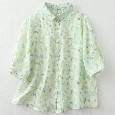 2024 New Arrival Thin Light Soft Cotton Blend Print Floral P