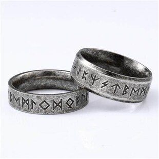Beier Stainless steel Odin Norse Viking Amulet Rune MEN Ring