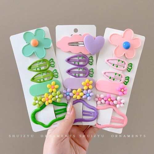 Girls Dopamine Cute Hairpin Frontal Bangs Clip Back Head Sca